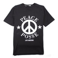 Love Moschino Black Peace Posse T-Shirt