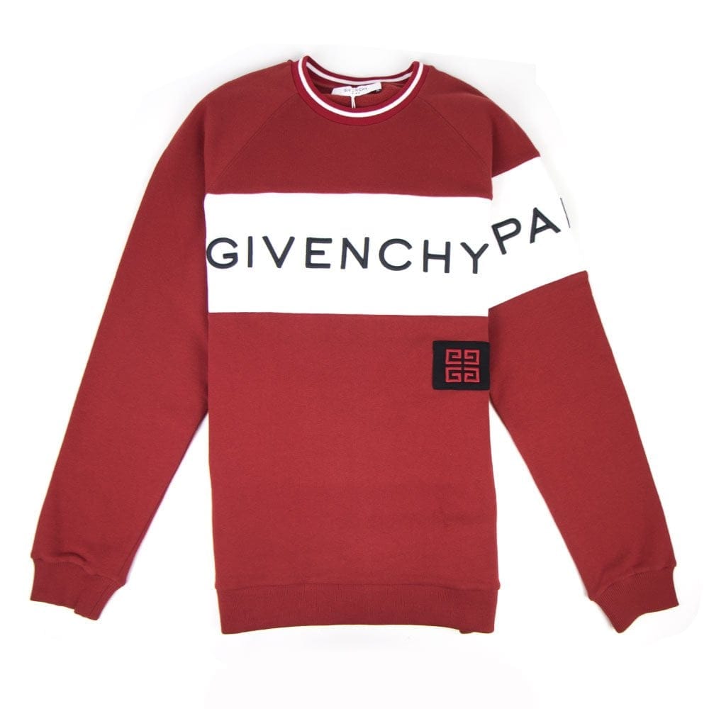 Givenchy Logo Sweatshirt Dark Red