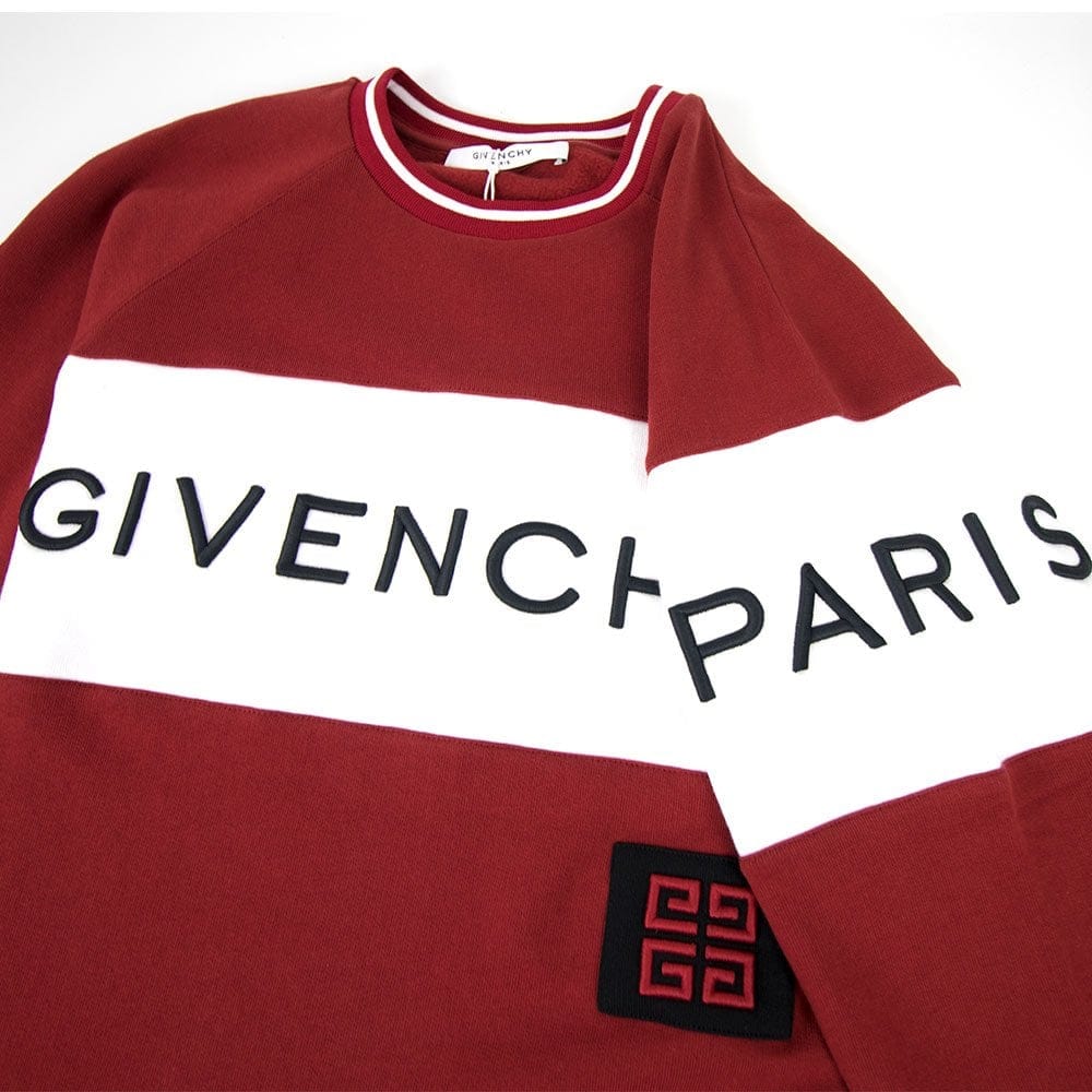 Givenchy Logo Sweatshirt Dark Red