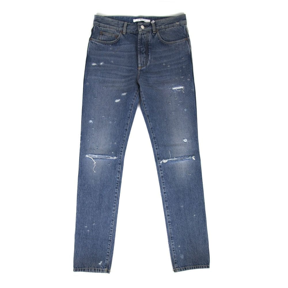 Givenchy Stone Washed Ripped Jeans Mid Denim
