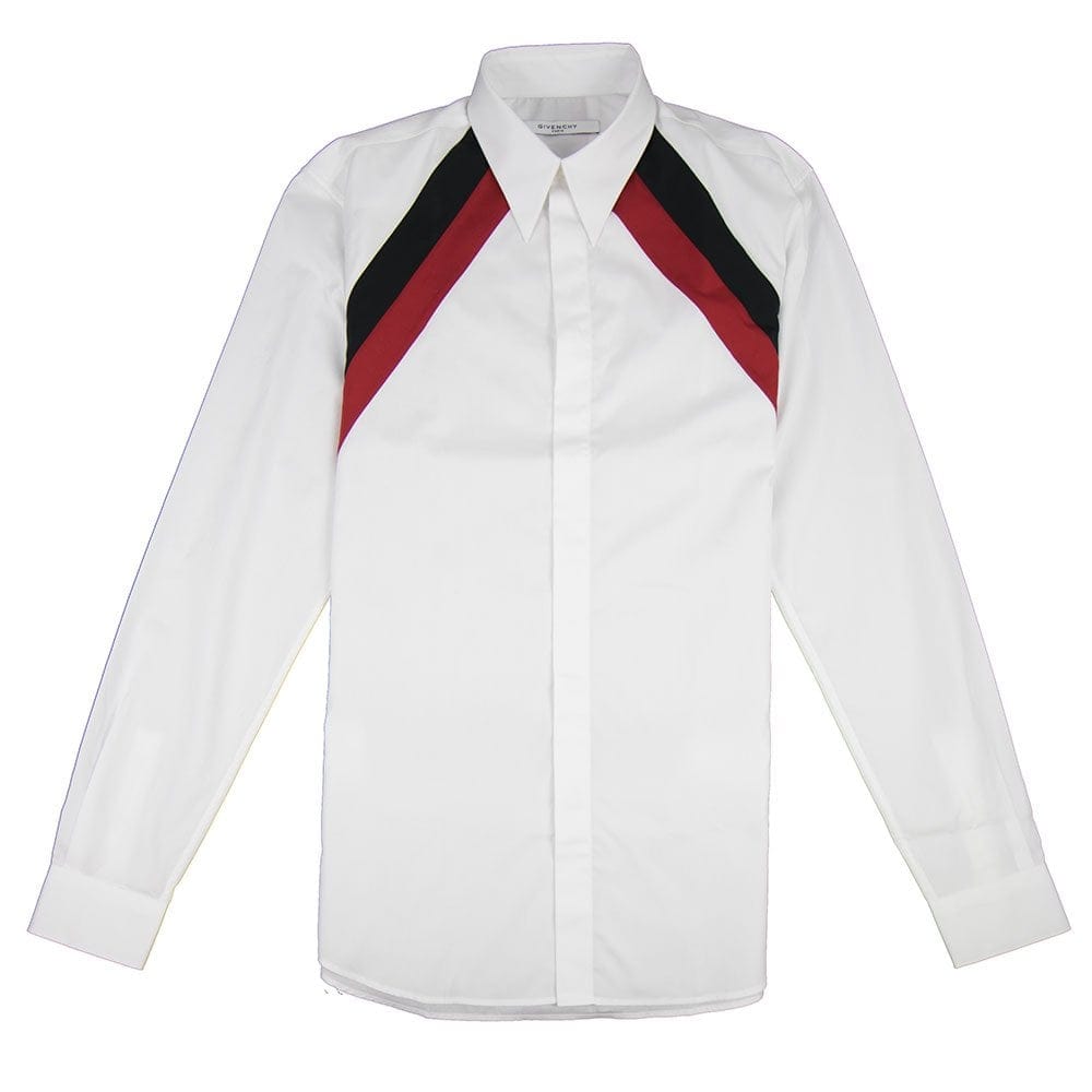 Givenchy Striped Shoulder Shirt White