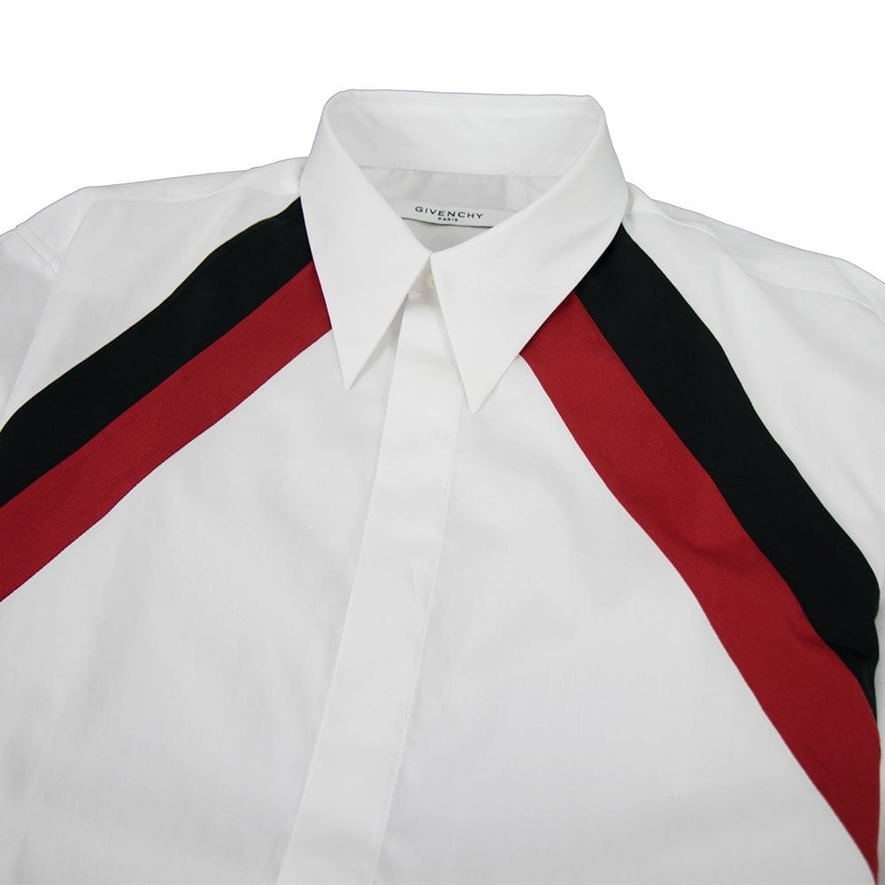 Givenchy Striped Shoulder Shirt White