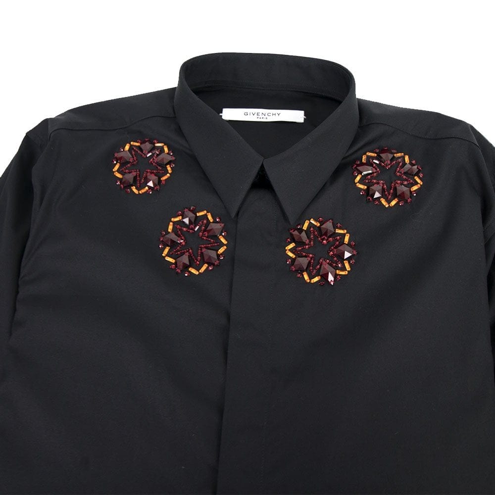 Givenchy Metallic Embroidered Shirt Black