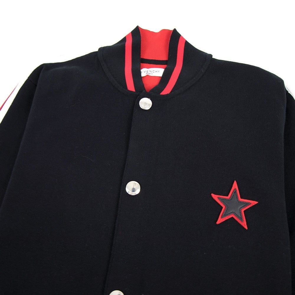 Givenchy Back Logo Star Bomber Jacket Black