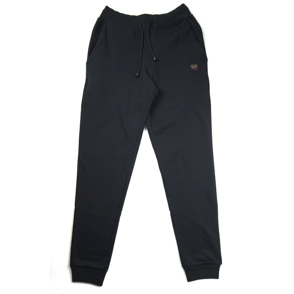 Paul and Shark Patch Track Bottoms Black