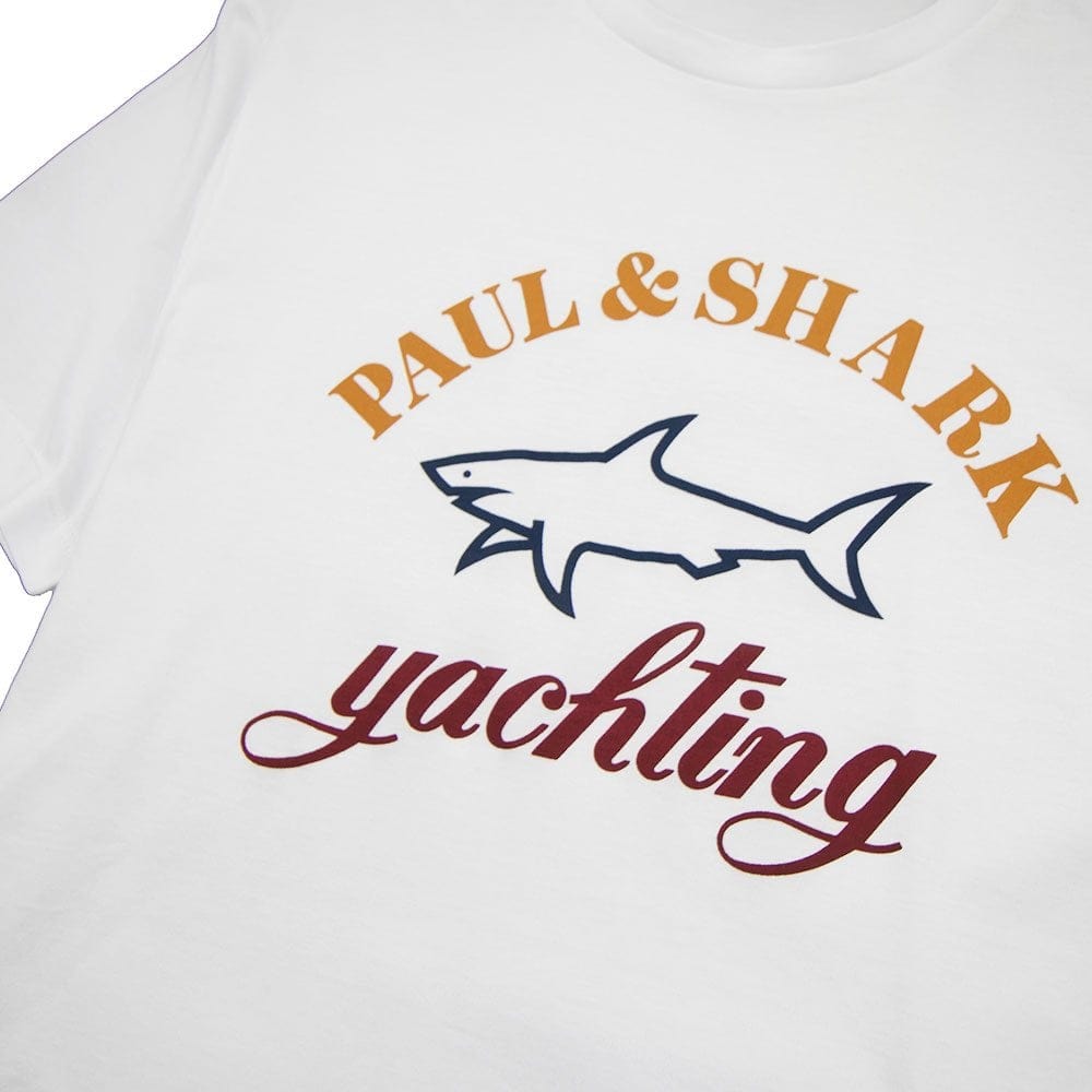 Paul and Shark Large Logo T-Shirt White