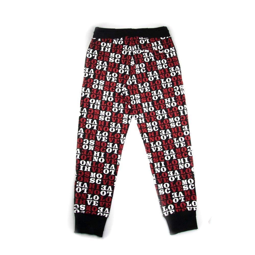 Love Moschino Print Pant Black/Red