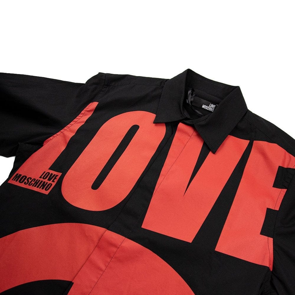 Moschino Love Peace Sign Shirt Black/Red