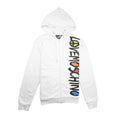Love Moschino Multi Side Logo Hoody White/Multi