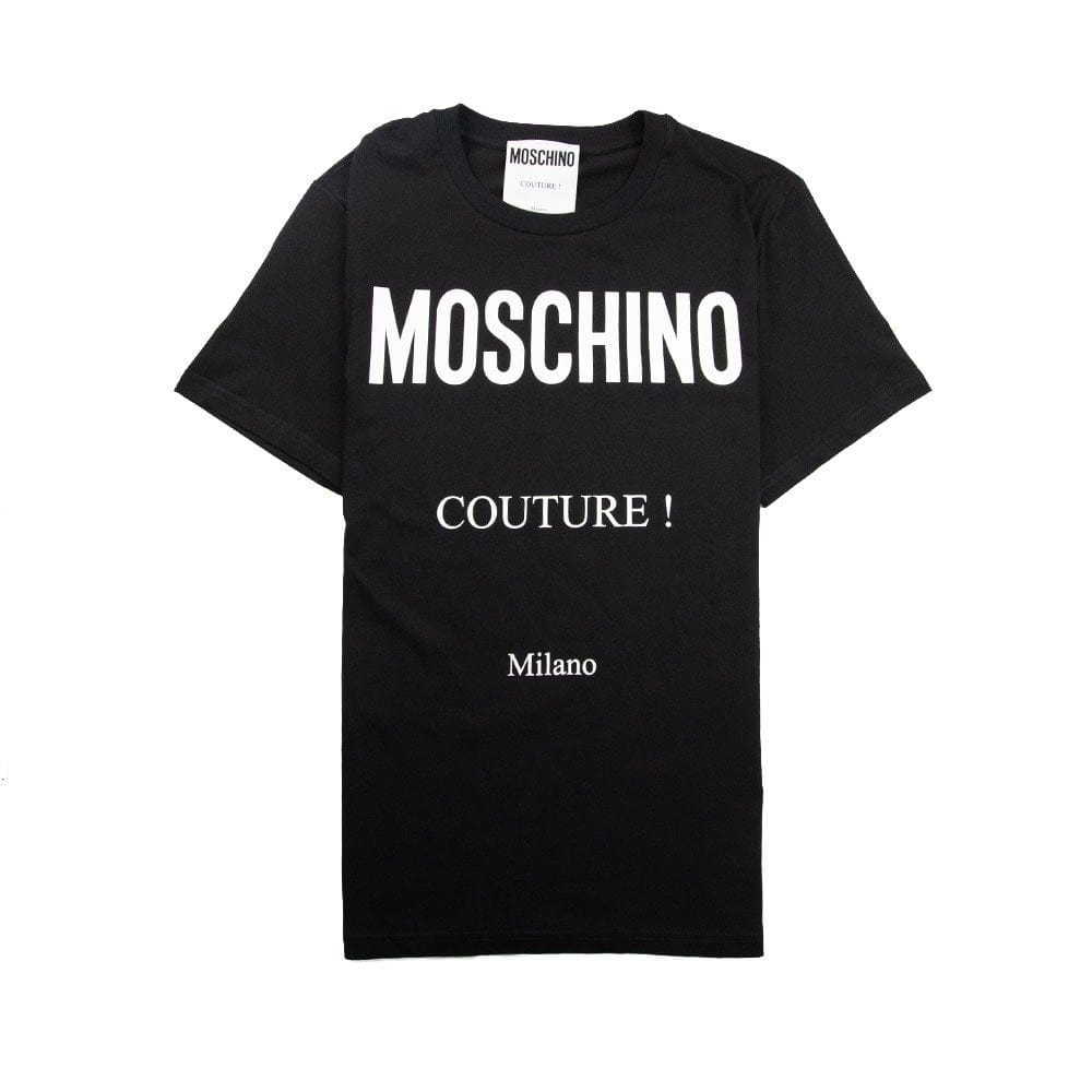 Moschino Couture Milano Logo T-Shirt Black