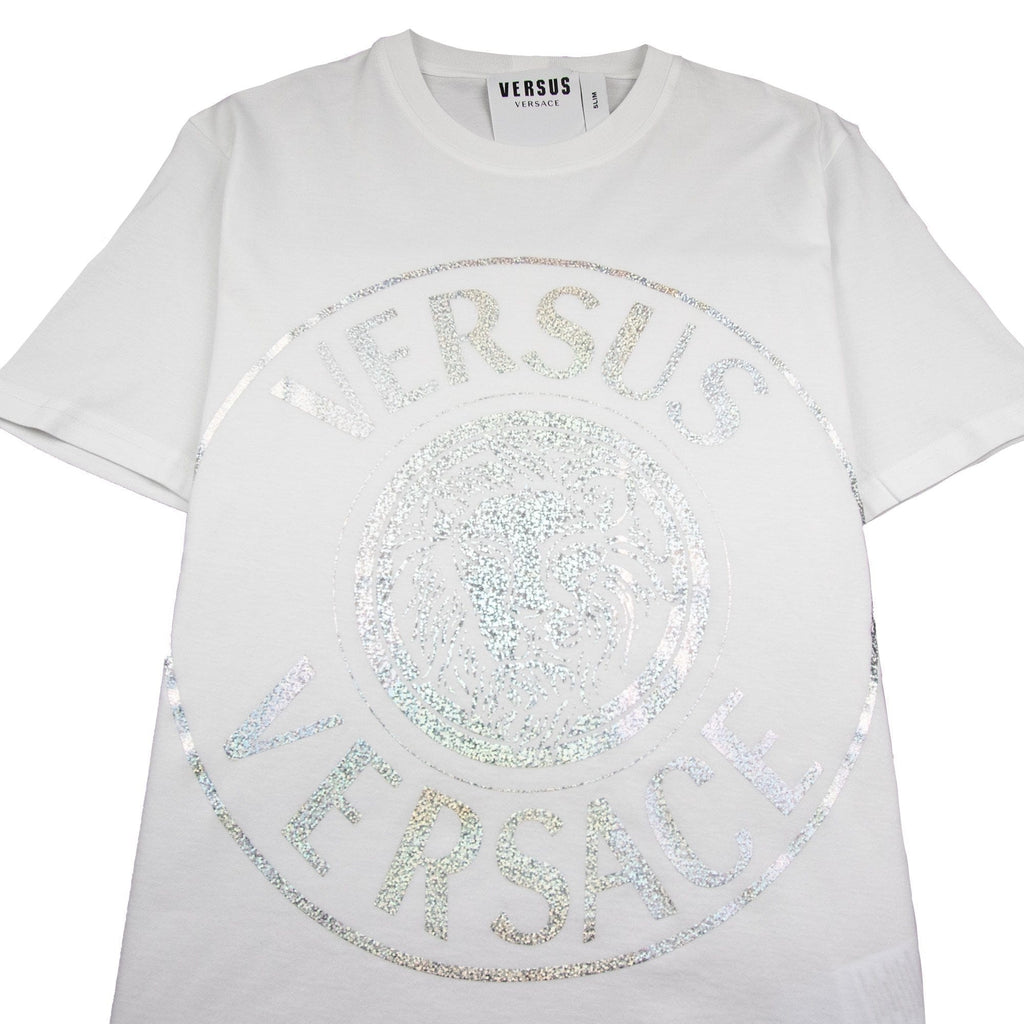 Versace Versus Foil Lion Tee White