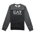 EA7 Junior Large Logo Sweatshirt Black/Grey