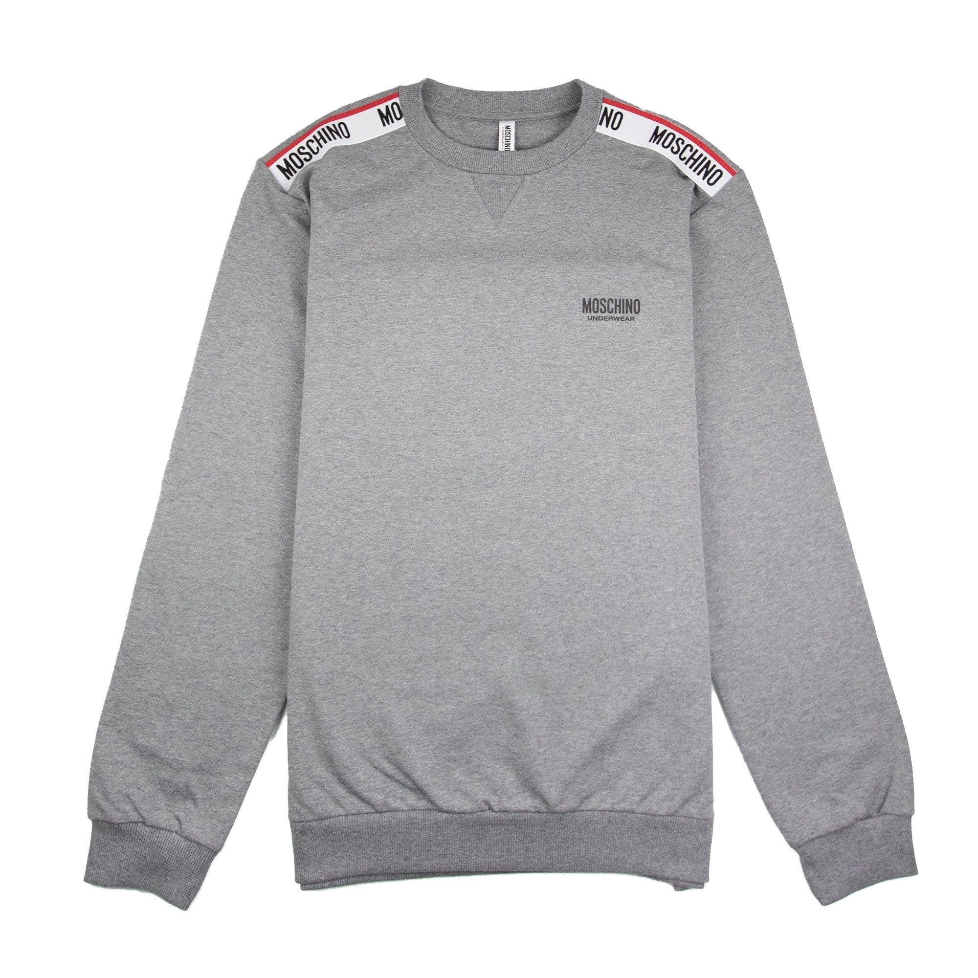 Moschino Underwear Shoulder Logo Sweatshirt Light Grey