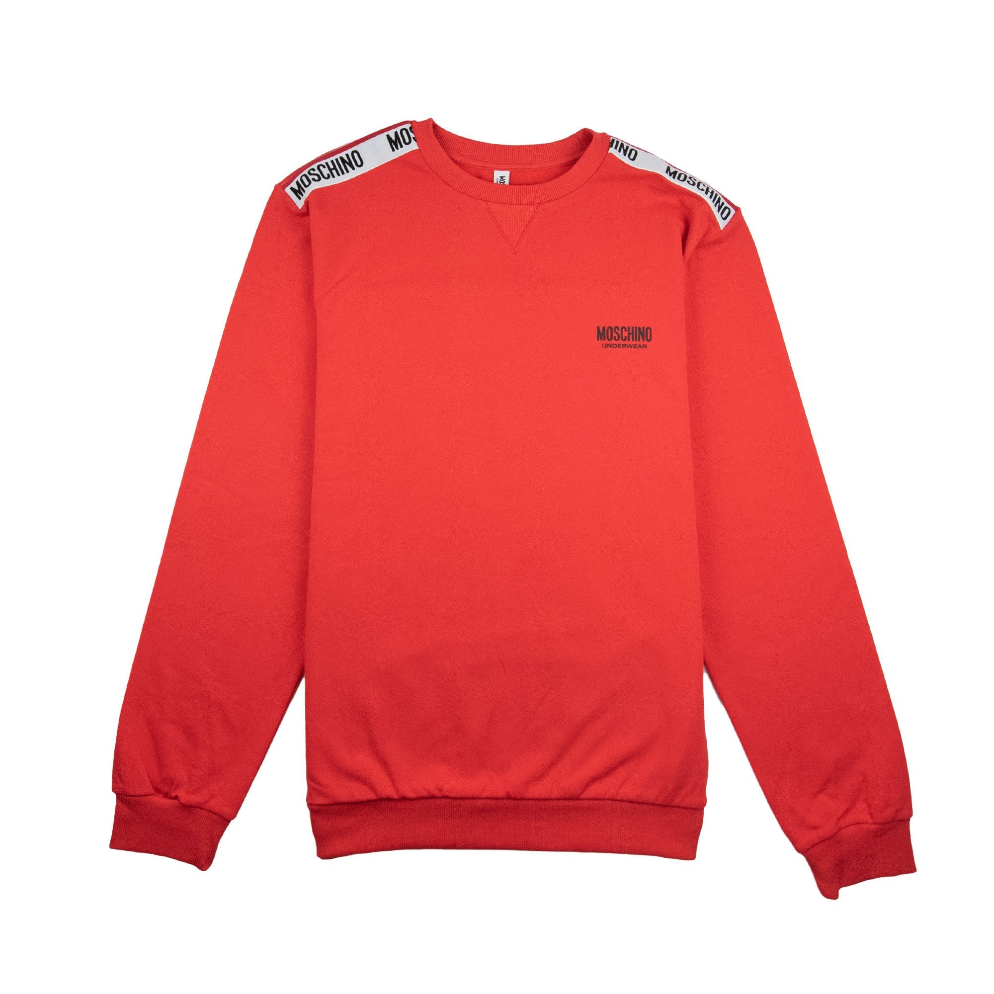 Moschino Underwear Shoulder Logo Sweatshirt Red