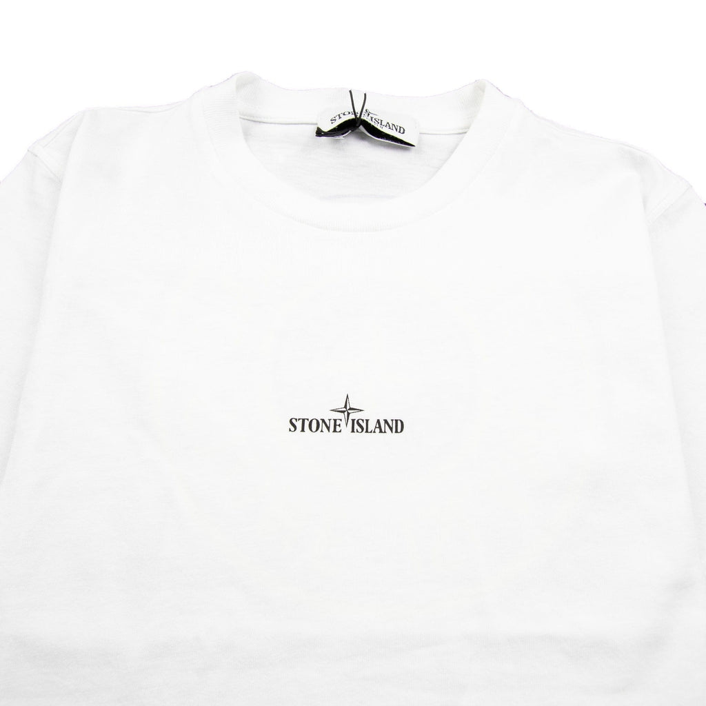 Stone Island Junior Back Compass Logo T-Shirt White