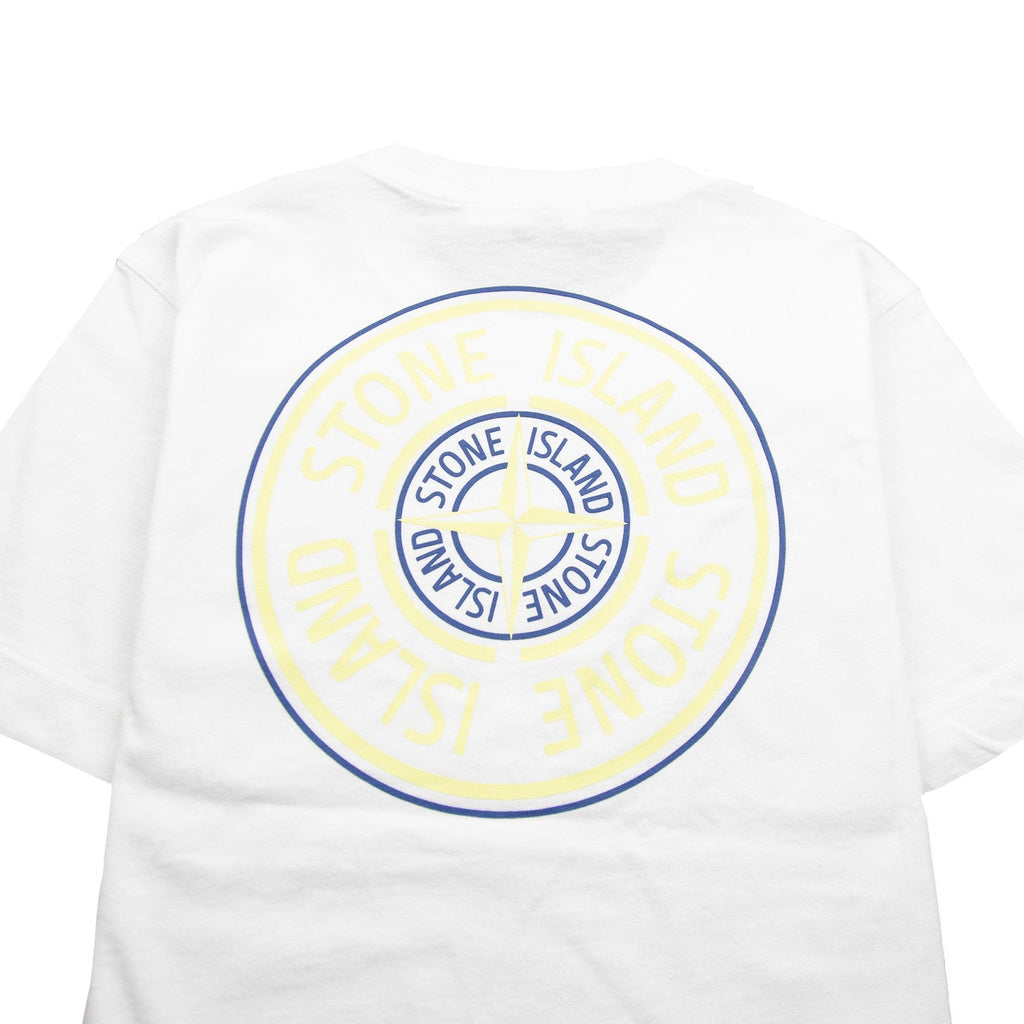 Stone Island Junior Back Compass Logo T-Shirt White
