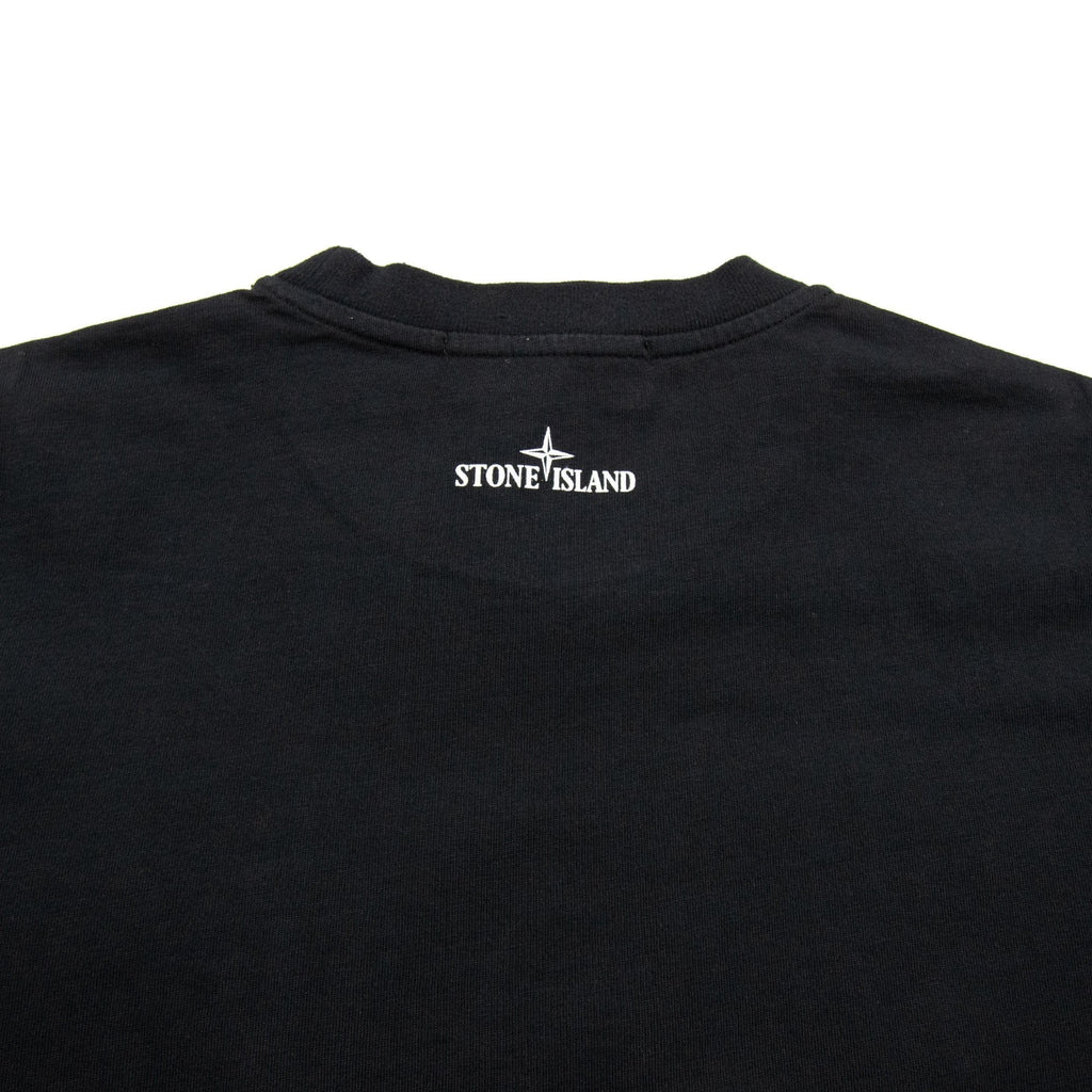 Stone Island Junior Compass Pocket T-Shirt Black