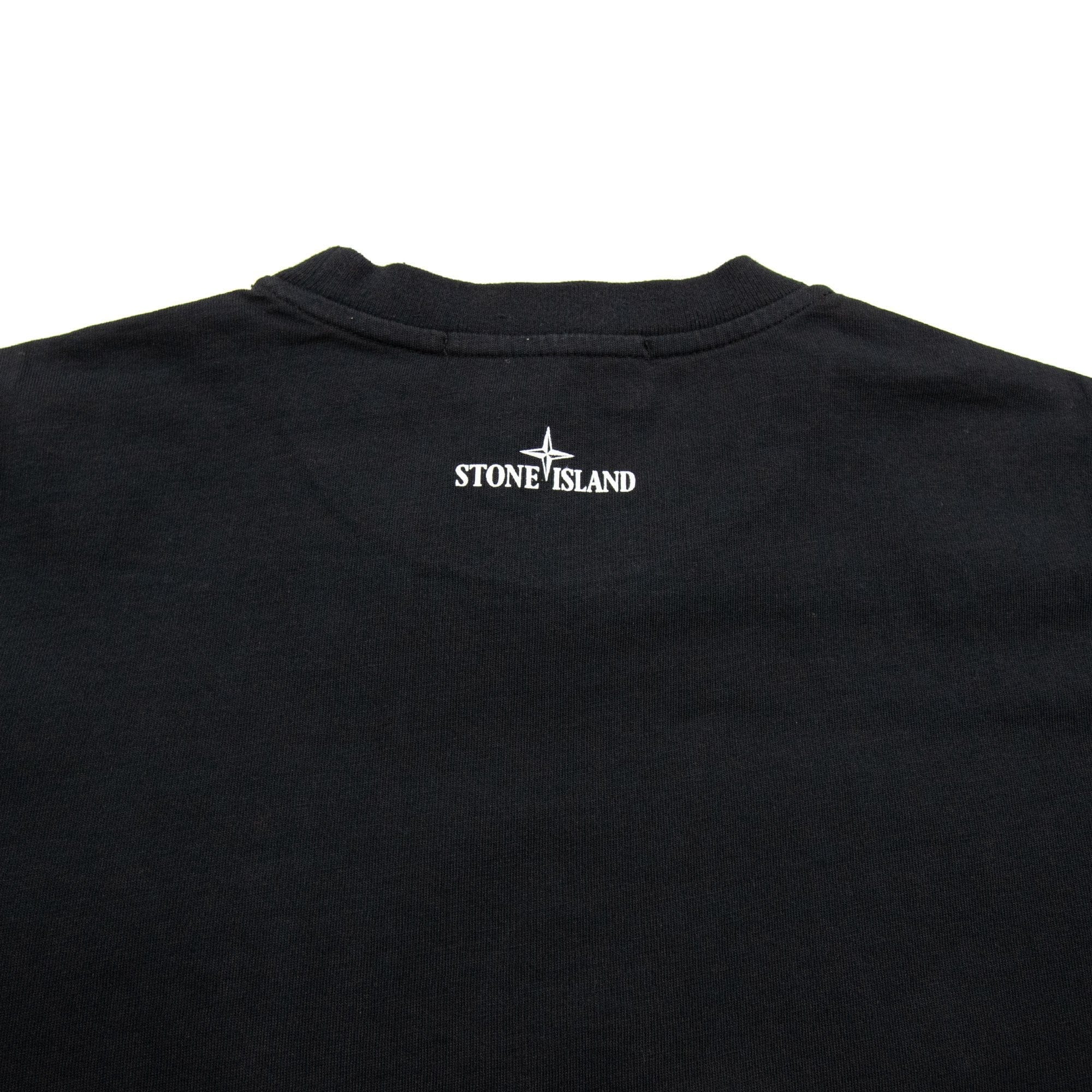 Stone Island Junior Compass Pocket T-Shirt Black
