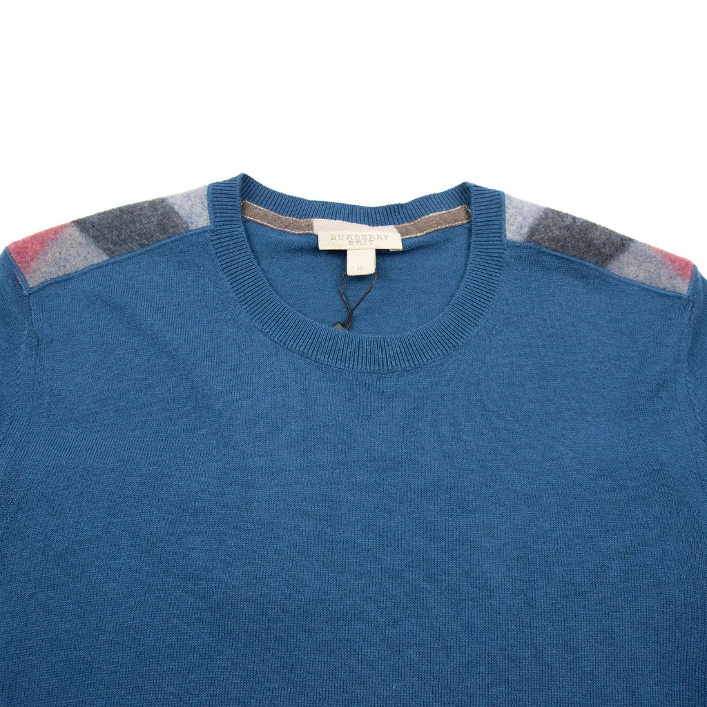Burberry Jarvis Knitwear Sweatshirt Turquoise