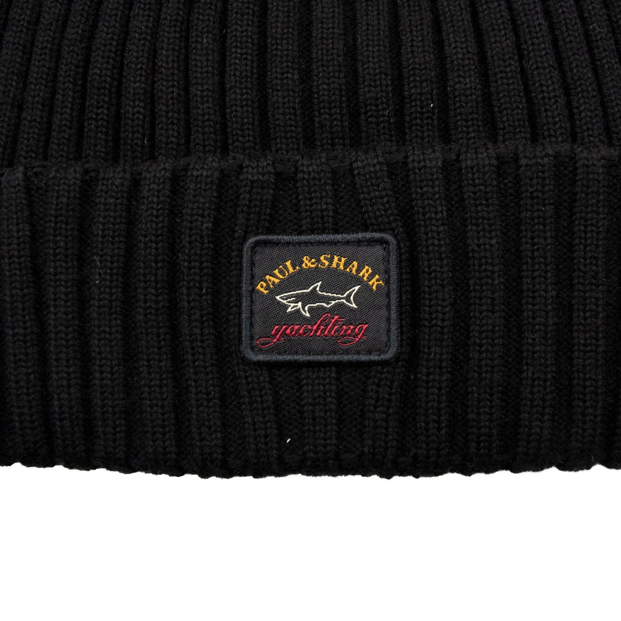Paul And Shark Patch Logo Beanie Black