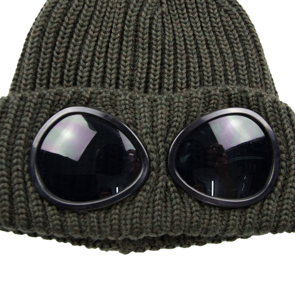 Cp Company Undersixteen Goggle Winter Beanie Khaki
