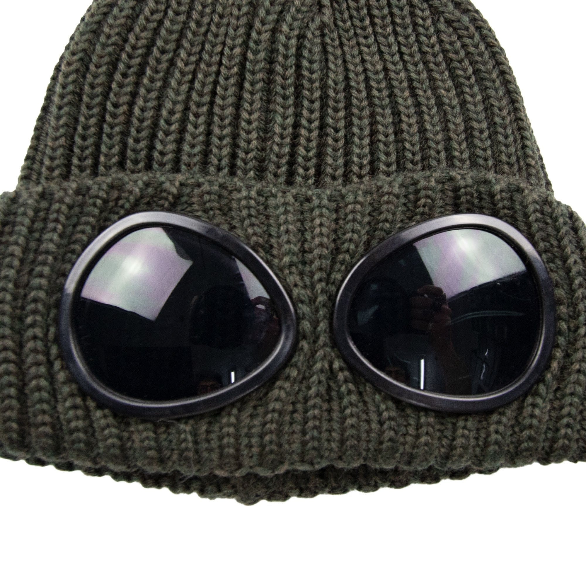Cp Company Undersixteen Goggle Winter Beanie Khaki