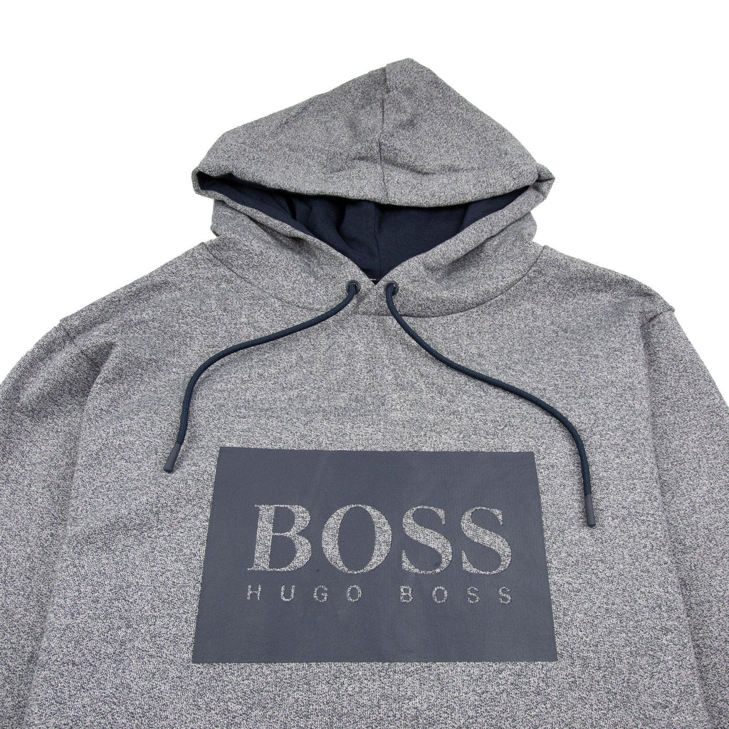 Hugo Boss Heritage Logo Hoody Light Grey
