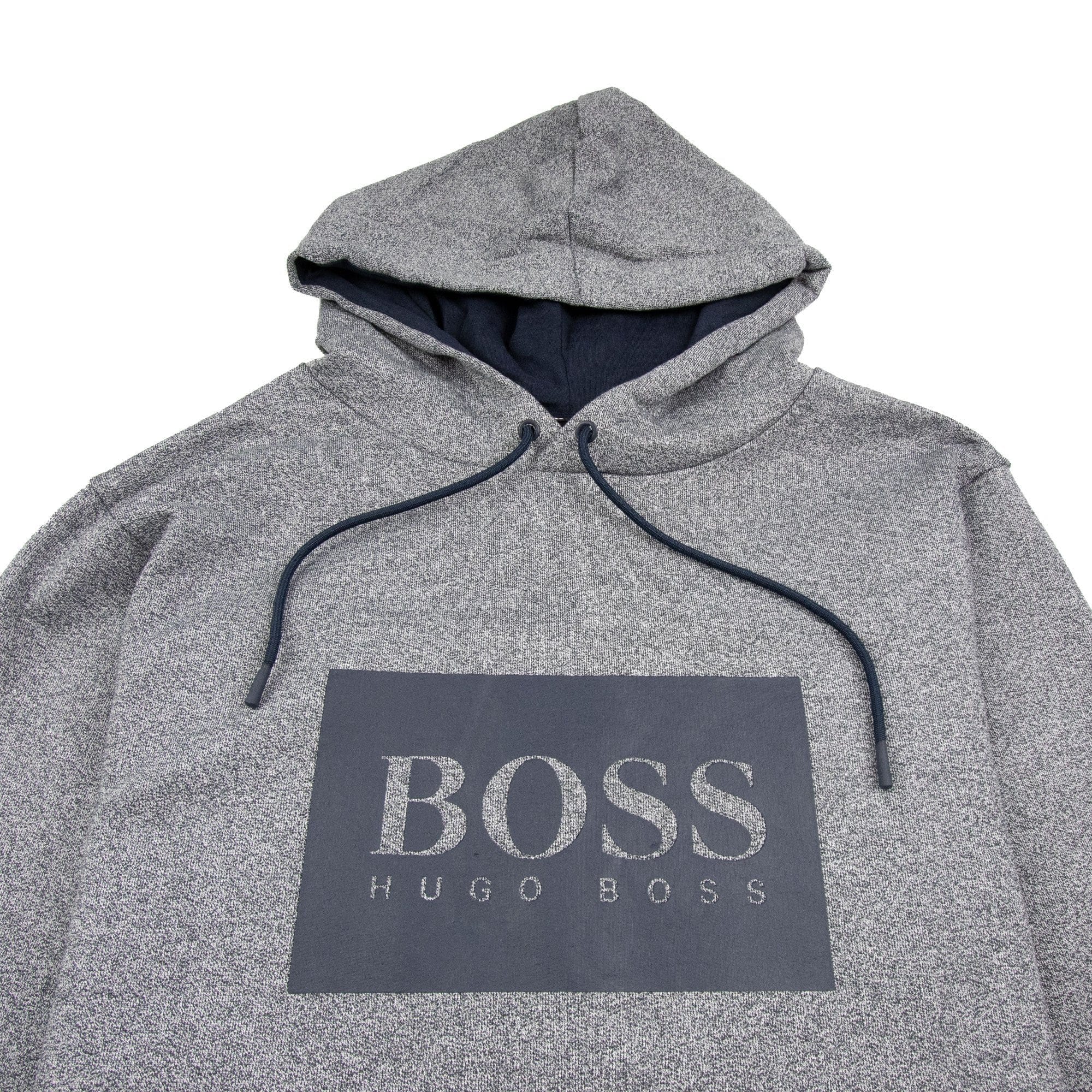 Hugo Boss Heritage Logo Hoody Light Grey