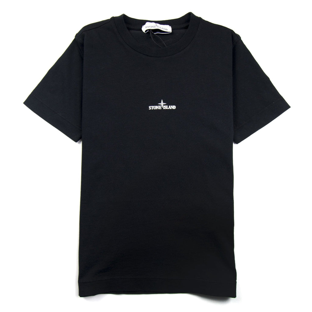 Stone Island Junior Back Compass Logo T-Shirt Black