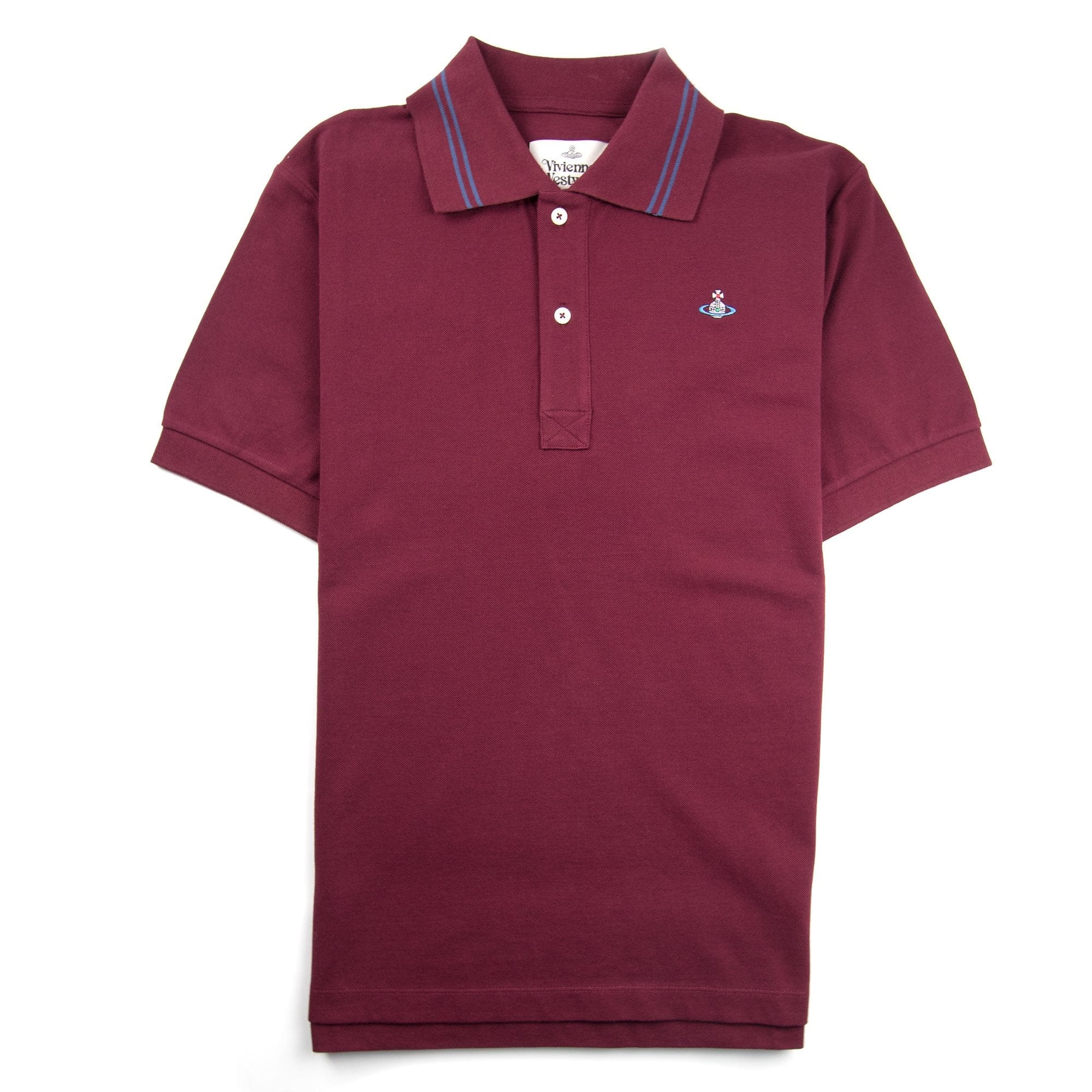 Vivienne Westwood Orb Logo Twin Tipped Polo Shirt Purple