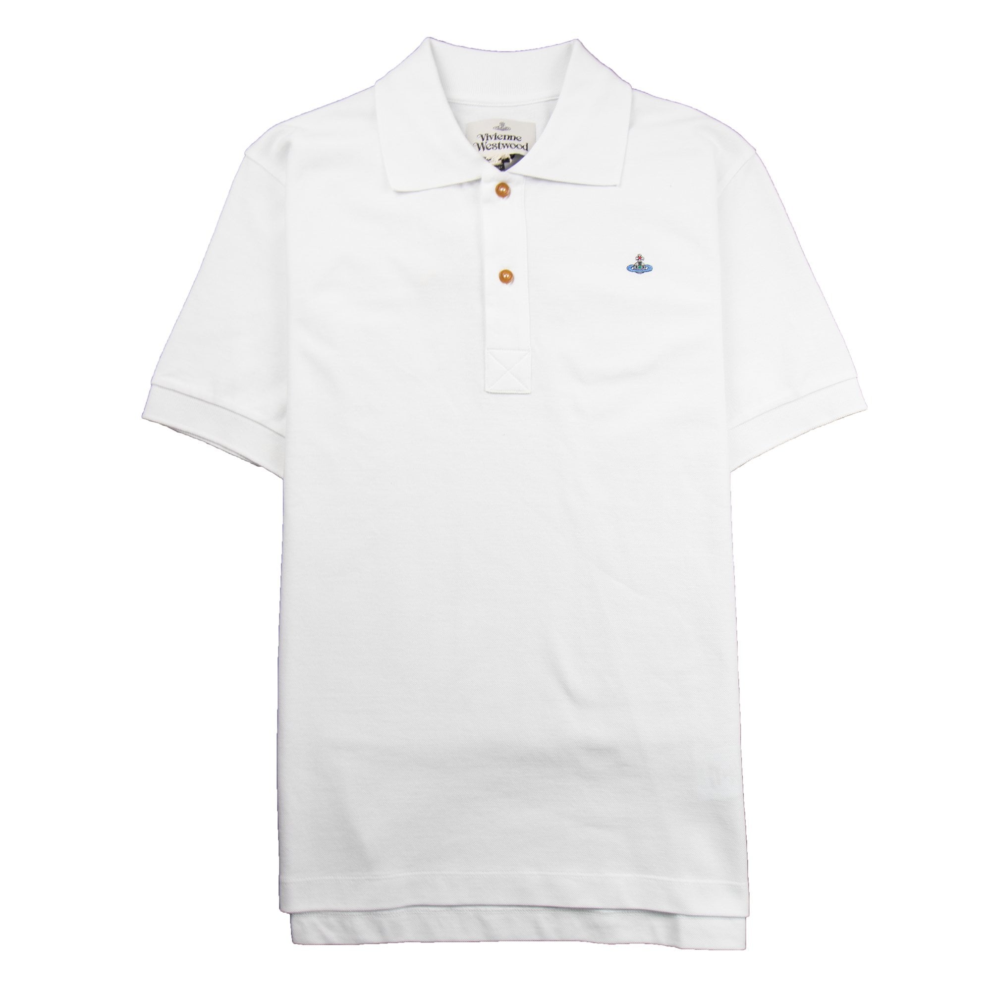 Vivienne Westwood Orb Logo Polo Shirt White