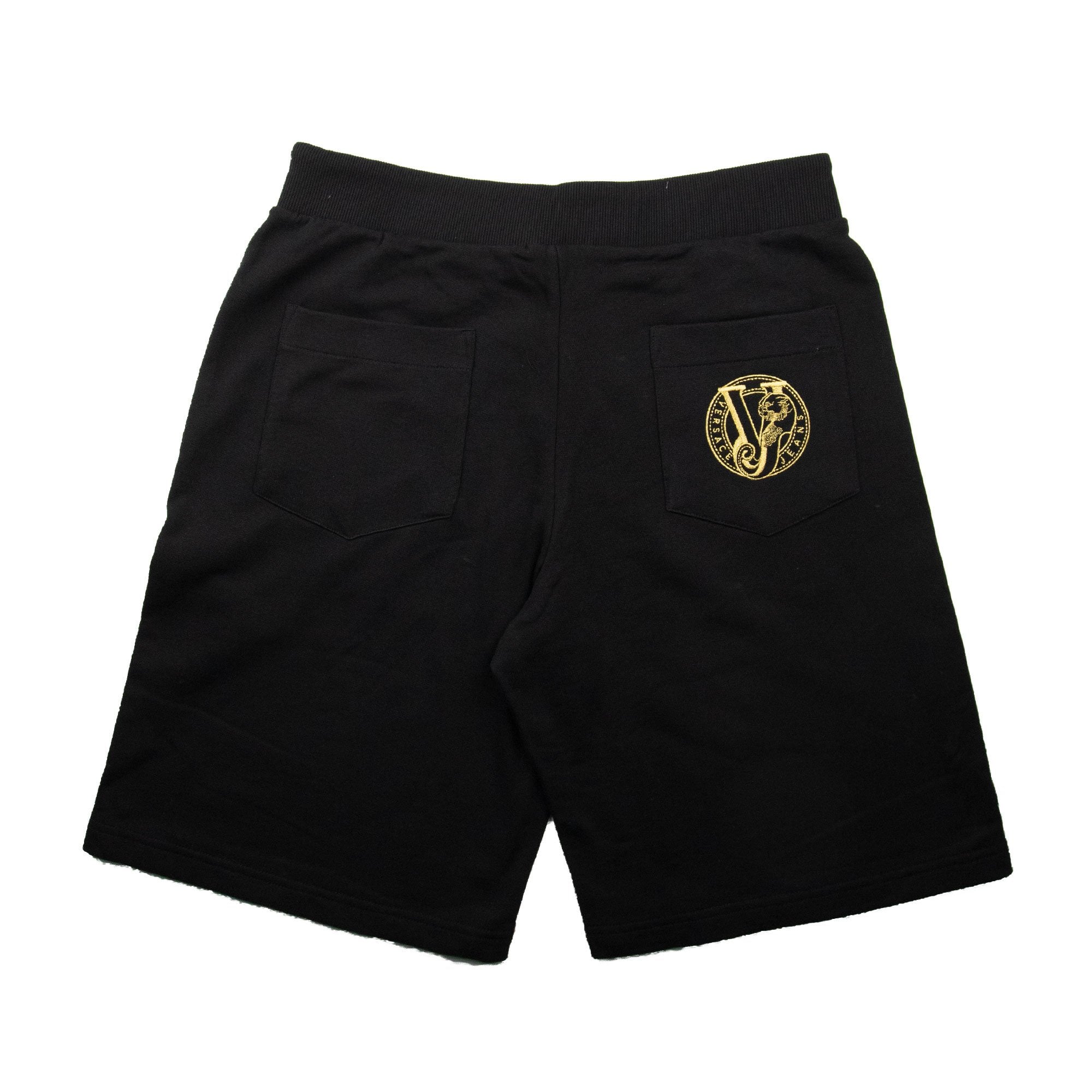 Versace Jeans Round Logo Shorts Black