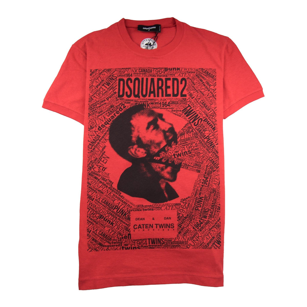 Dsquared2 Caten Twins Mouth Tee Red