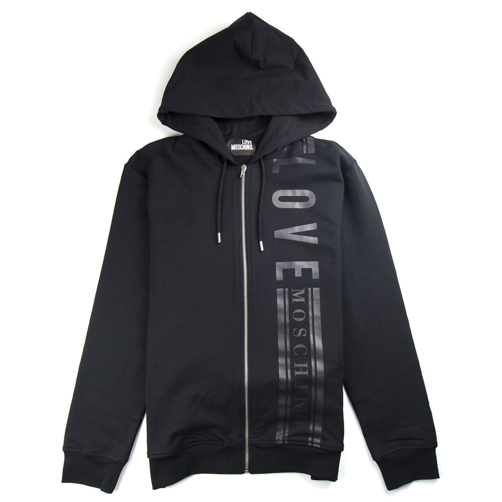 Love Moschino Side Logo Zip Up Hoody Black