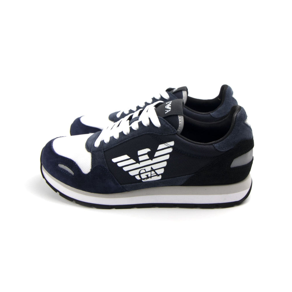 Emporio Armani Runner Eagle Shoe Blue