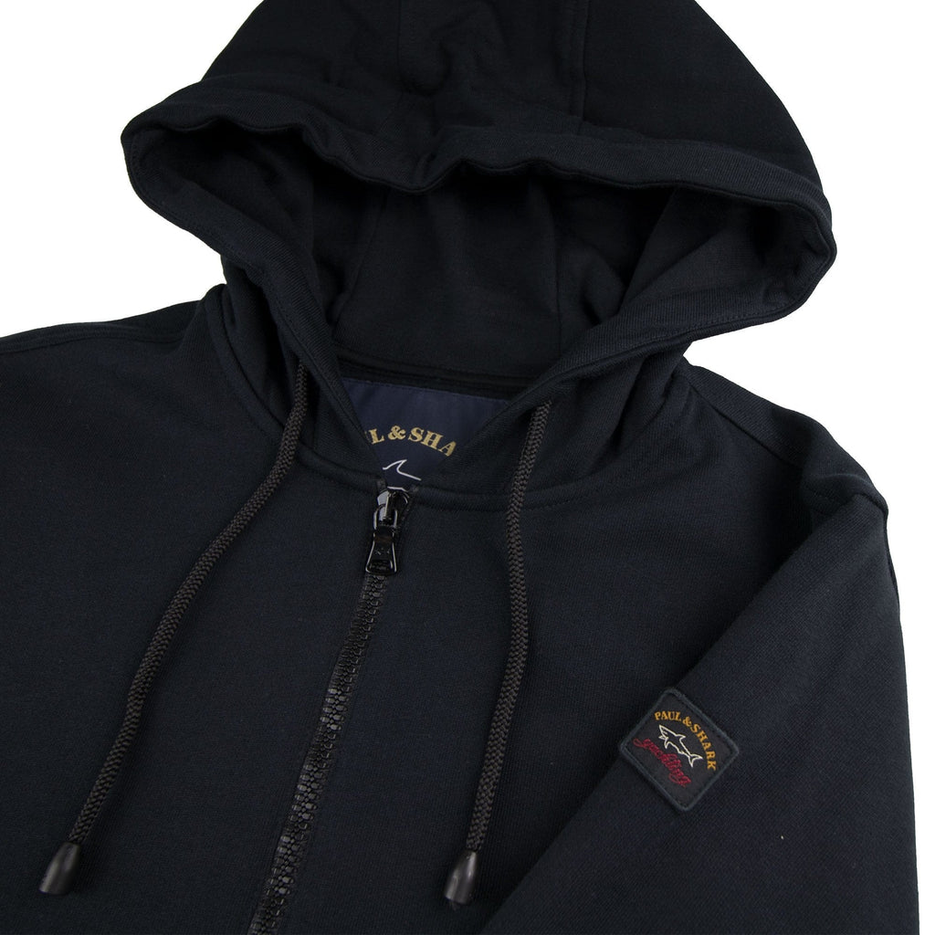 Paul And Shark Arm Logo Hoody Black