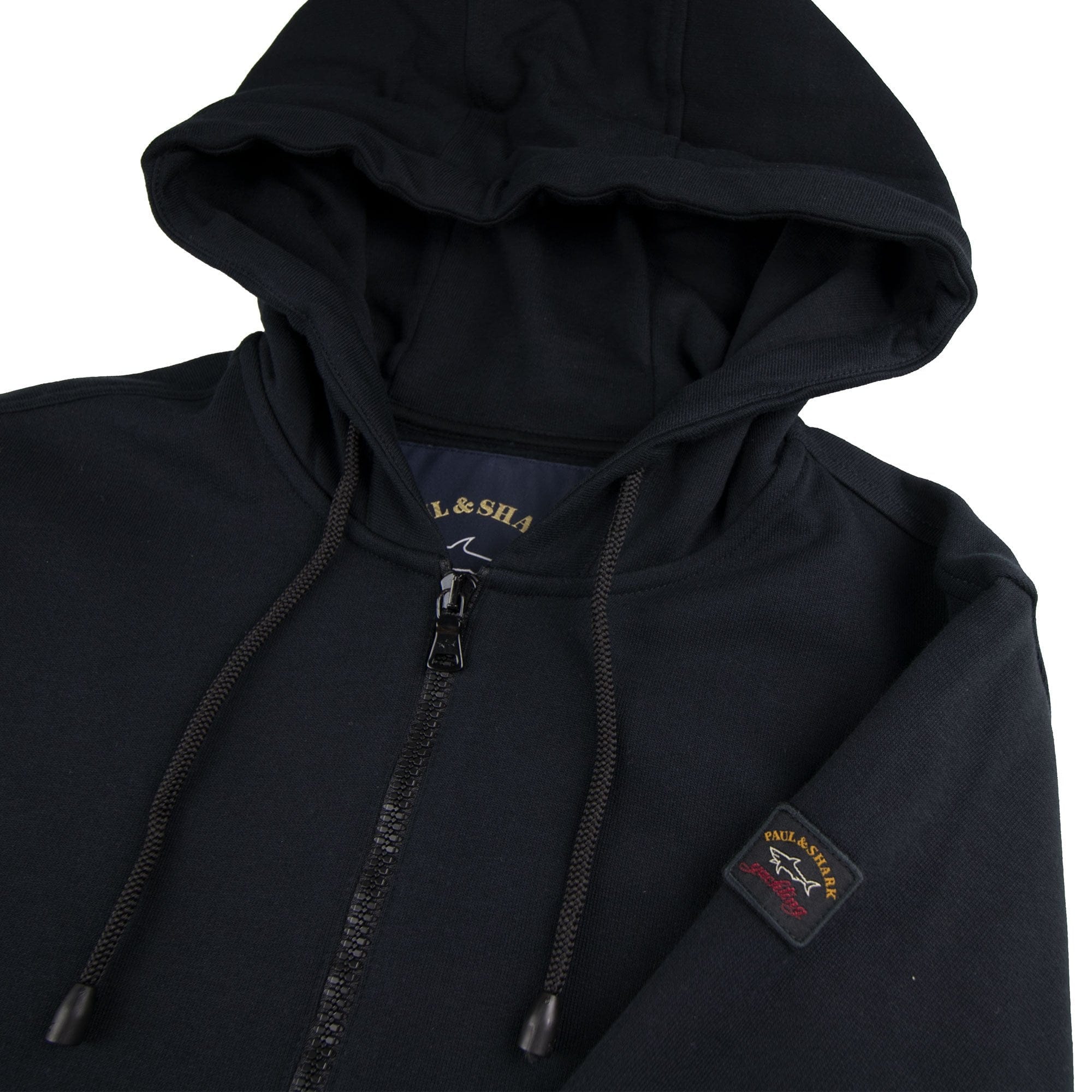 Paul And Shark Arm Logo Hoody Black