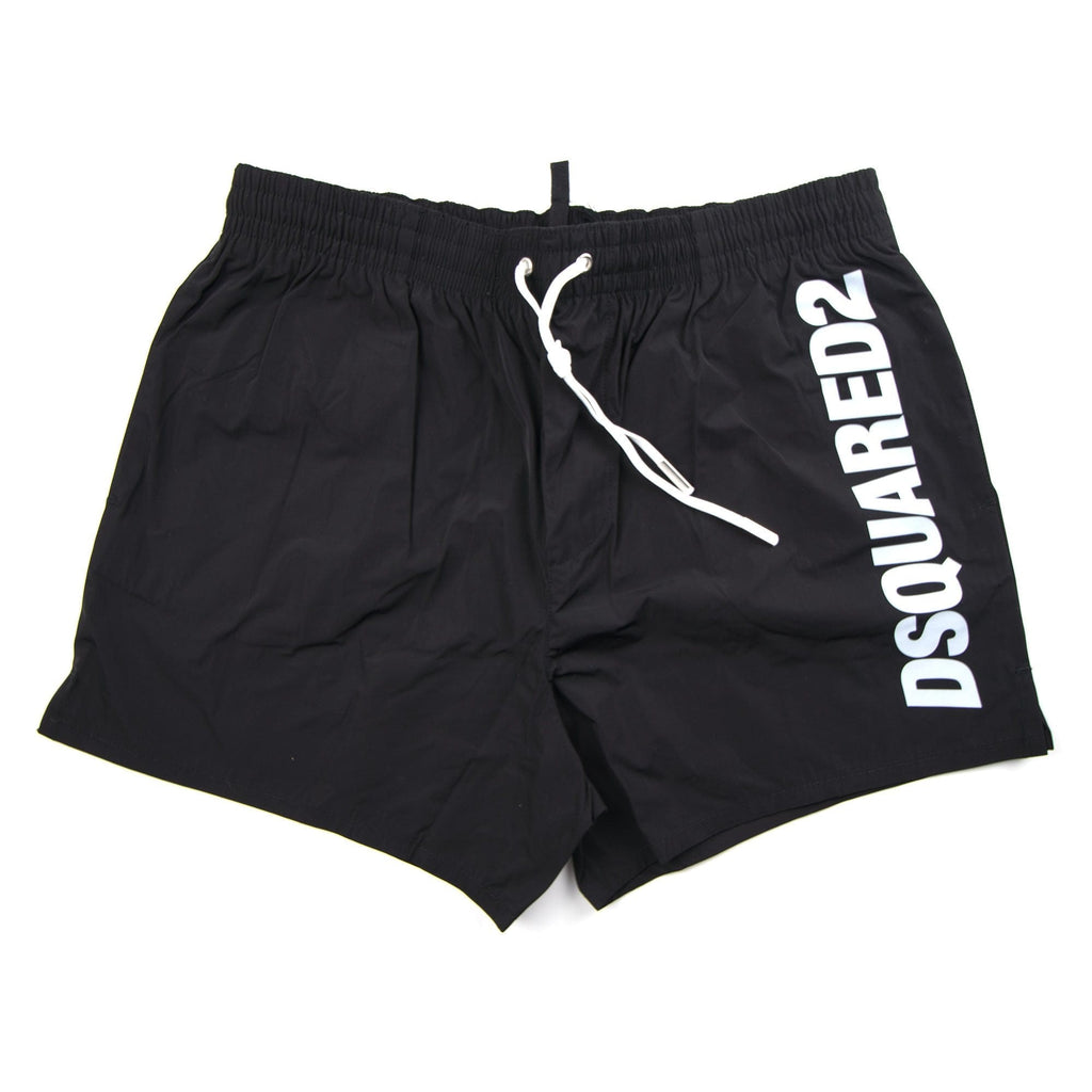 Dsquared2 Side Logo Swim Short Black/Sliver