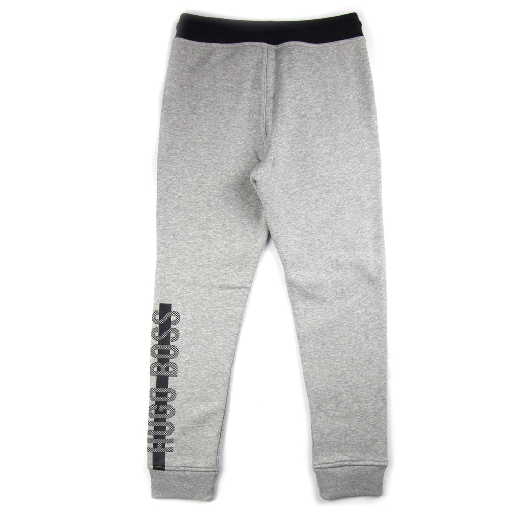 Hugo Boss Kids Track Bottoms Rubber Logo Grey/Black