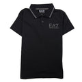 EA7 Junior Chest Logo Short Sleeved Polo Black