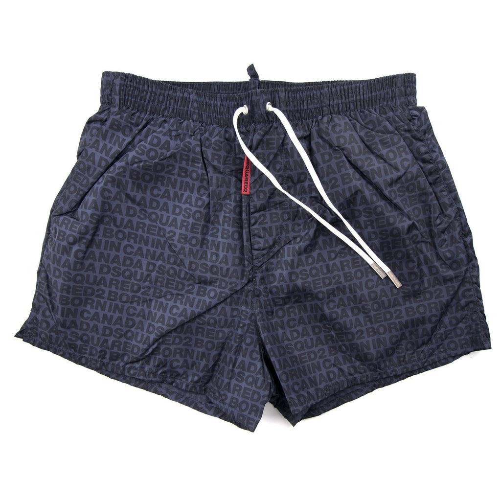 Dsquared2 All Over Print Shorts Navy