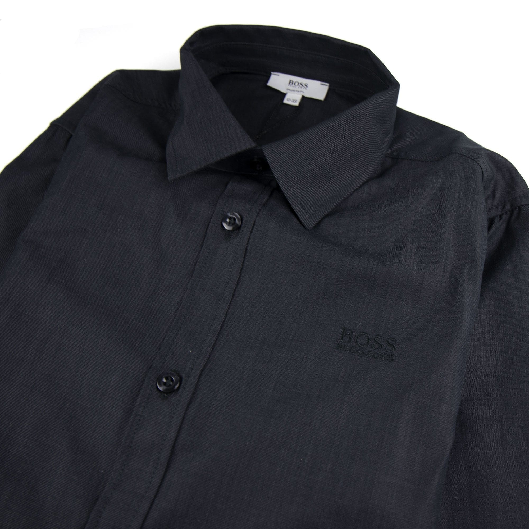 Hugo Boss Kids Long Sleeve Shirt Dark Grey