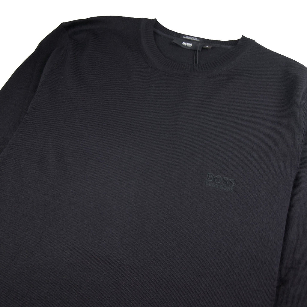 Hugo Boss Bargritte-B Round Neck Knitted Jumper Black