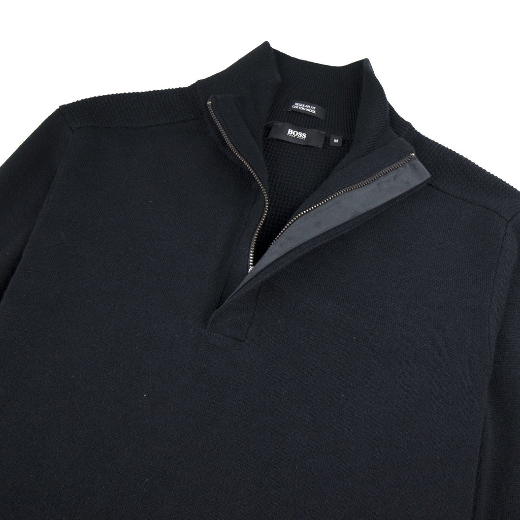 Hugo Boss Bonny Half Zip Jumper Black