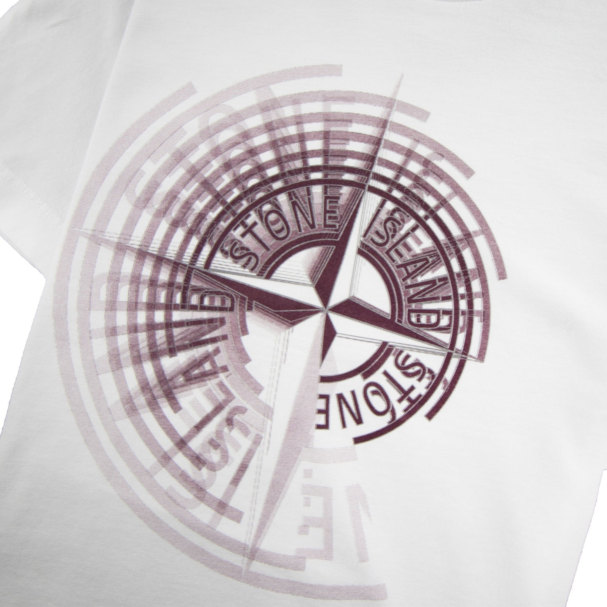 Stone Island Junior Spiral Compass T-Shirt White
