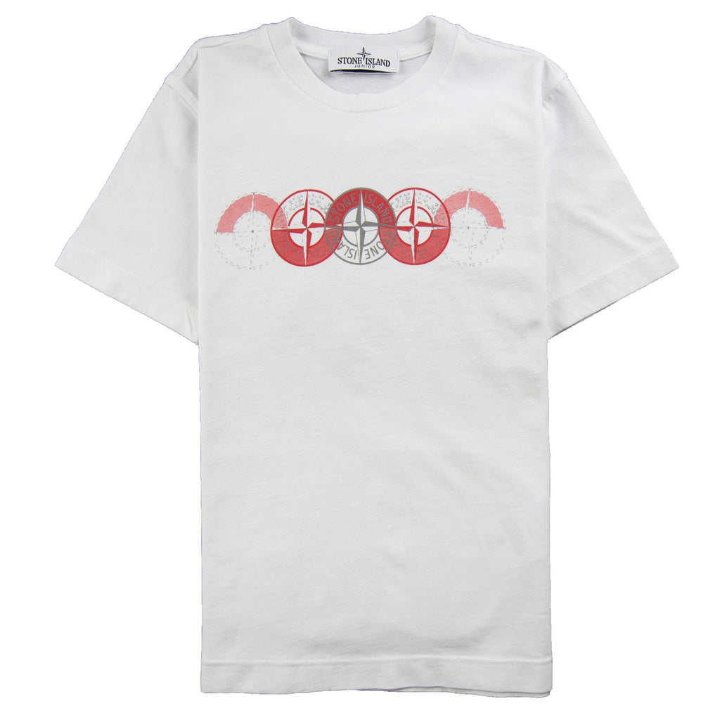 Stone Island Junior 5 Compass T-Shirt White
