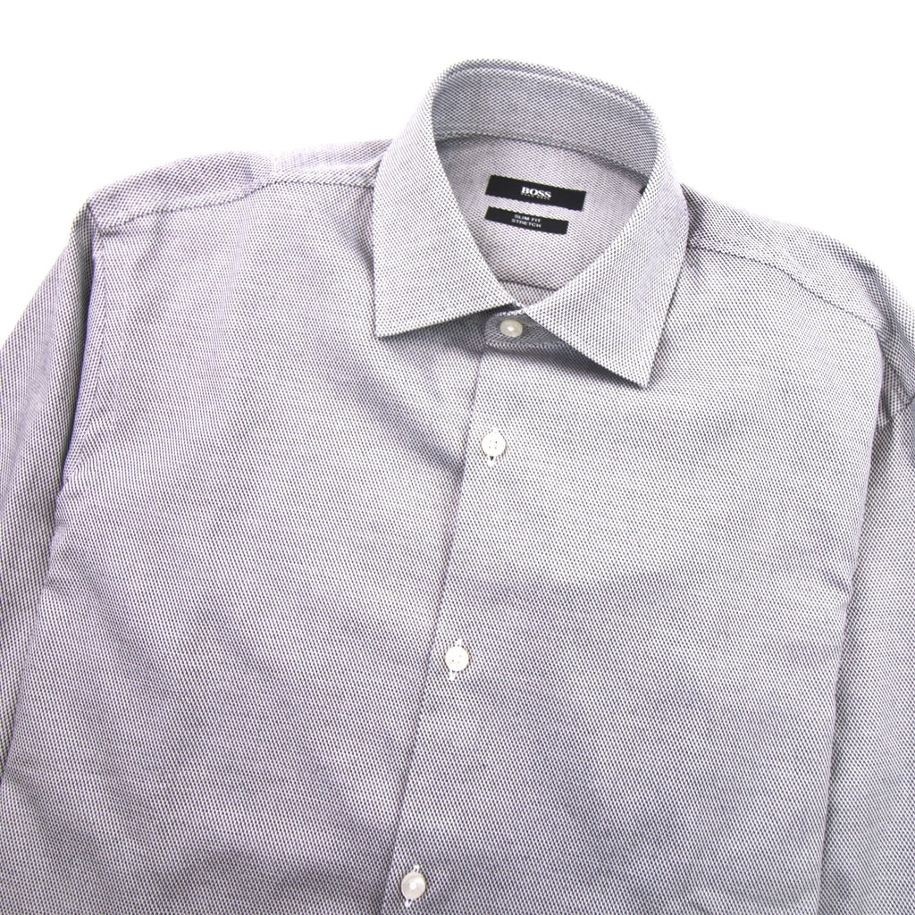 Hugo Boss Jenno Dot Shirt Dark Grey