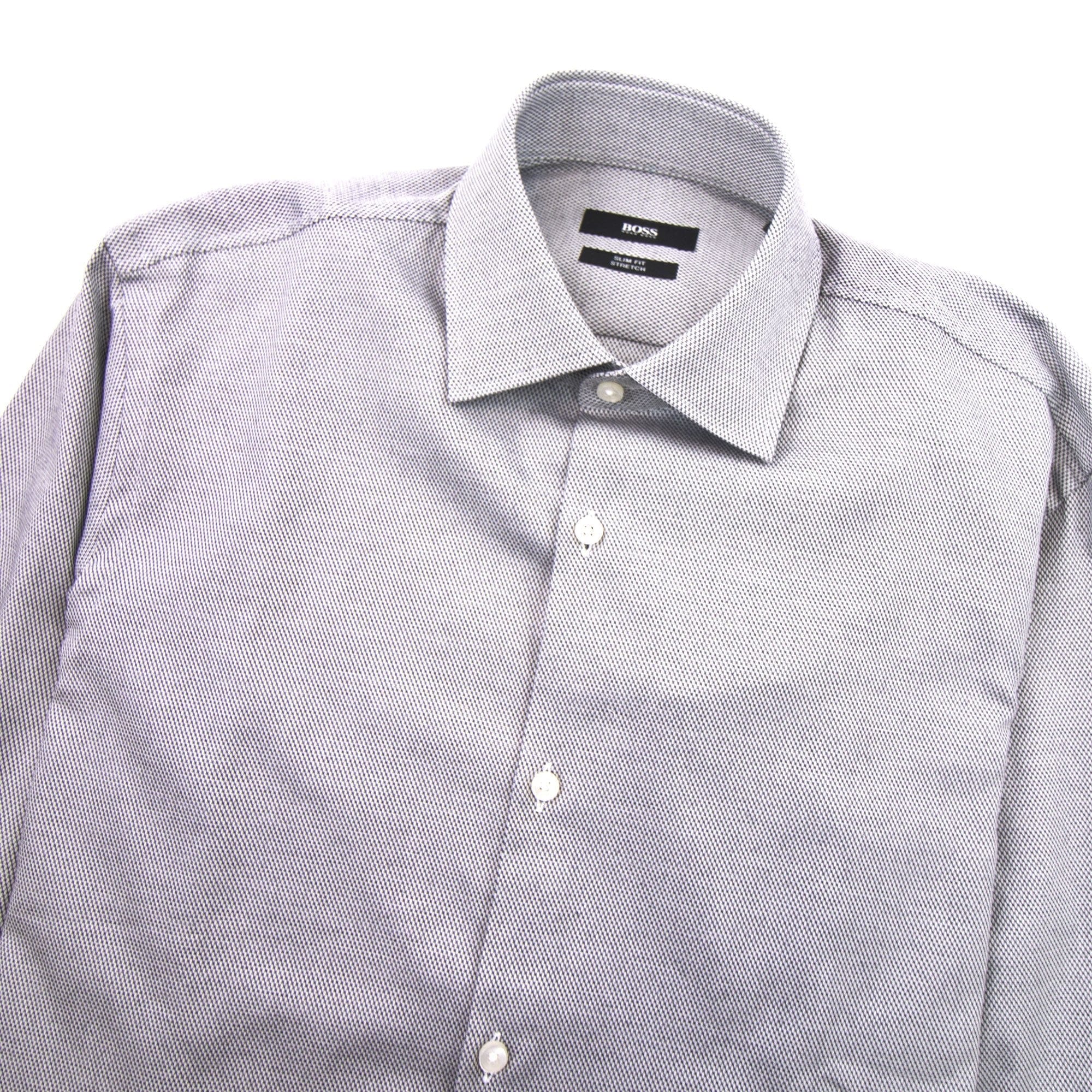 Hugo Boss Jenno Dot Shirt Dark Grey