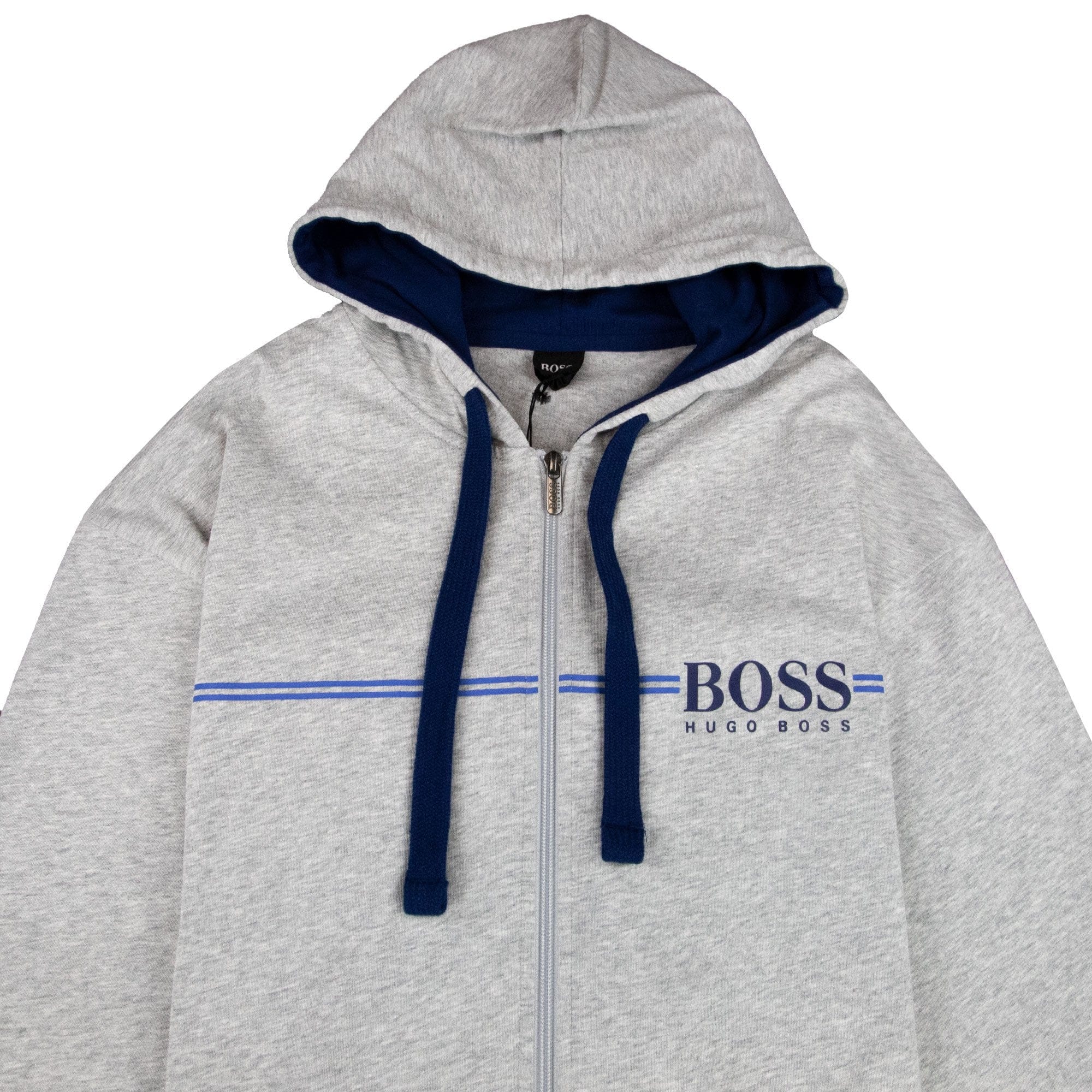 Hugo Boss Authentic Hooded Jacket Grey/Blue