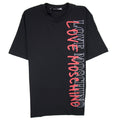 Love Moschino Overlap Script Logo T-shirt Black